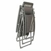 Homeroots 27.6 x 64.2 x 45.3 in. Powder Coated Recliner, Graphite 373469